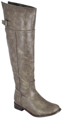 Breckelle Rider-82 Taupe Women Riding Boots, 6 M US