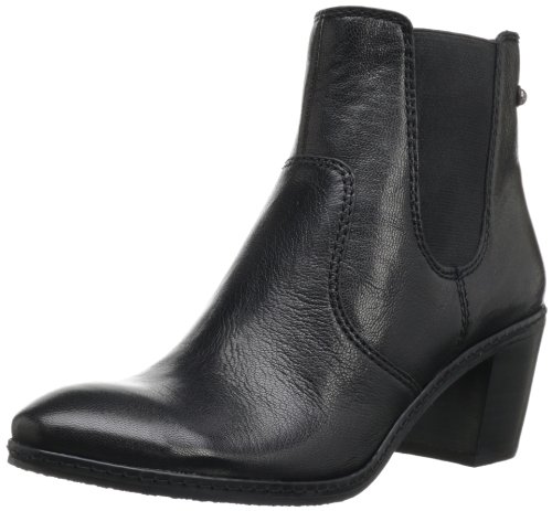 AK Anne Klein Women’s Bunty Chelsea Boot,Black Leather,8 M US
