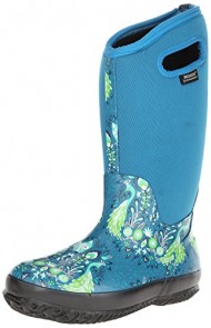 Bogs Women’s Classic Forest Tall Rain Boot, Turquoise, 9 M US