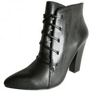 Steve Madden Women’s Jillinna Boot, Black Leather, 9.5 M US