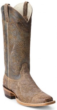 Ariat Women’s Catalina Crackle Cowgirl Boot Square Toe Sand US