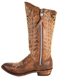 Old Gringo Razz Brown Zip Distressed Boots – L340-2 – 8 – M