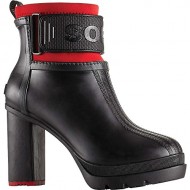 Sorel Medina III Boot – Women’s Black / Bright Red 6.5