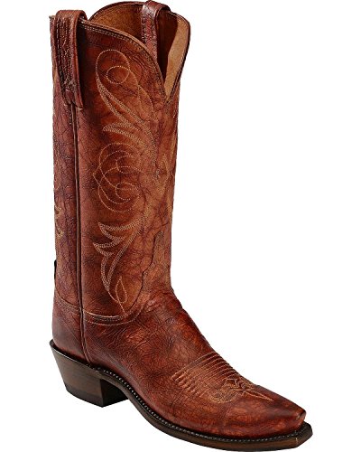 Lucchese Women's Handcrafted 1883 Cognac Arizona Calf Cowgirl Boot Snip ...