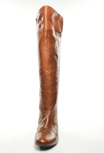 Nine West Women’s Pattycake Knee-High Boot,Dark Natural Leather,6.5 M US