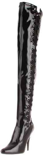 Pleaser Women’s Seduce-3050 Boot,Black Patent,13 M US