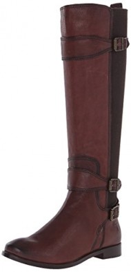 FRYE Women’s Anna Gore Tall-BLFLE Riding Boot,  Chocolate, 9 M US