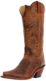 Justin Boots Women’s Western Fashion 13″ Boot Narrow Square Toe Leather Outsole,Tan Damiana,9.5 B US