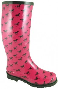 Smoky Mountain Ladies Ponies Rubber Boots 9 Pink