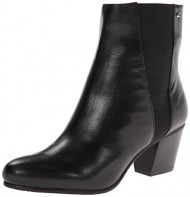 Bandolino Women’s Adelun Leather Riding Boot,Black,7.5 M US