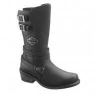 Harley-Davidson® Wolverine® Women’s Kayleigh Black Leather Motorcycle Boots. 9.5-Inch Shaft, 2-Inch Heels. D87023