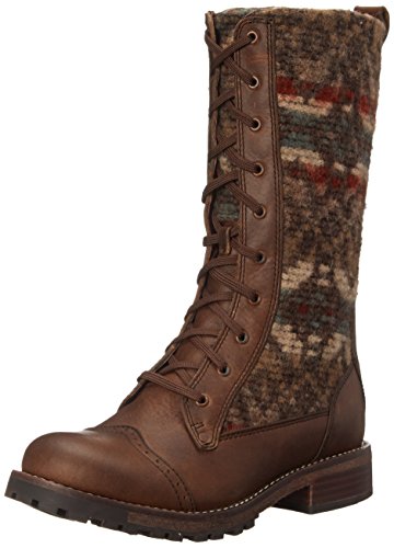 Woolrich Women’s Santa FE Riding Boot, Chicory/Blanket Red Wool, 9.5 M US