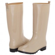 Capelli New York Ladies’ Shiny Solid Opaque Rain Boot Nude 8