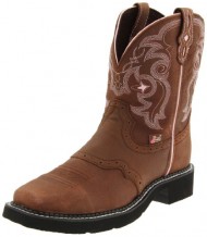 Justin Boots Women’s Gypsy Collection 8″ Boot with Perfed Saddle Vamp,Bay Apache,11 B US