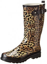 Western Chief Women’s Leopard Exotic Rain Boot,Tan,6 M US