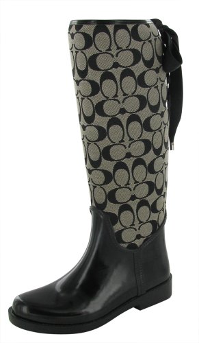 Coach Tristee A7431 Women’s Fur Lined Rain Boots Riding Boots Size 11 ...