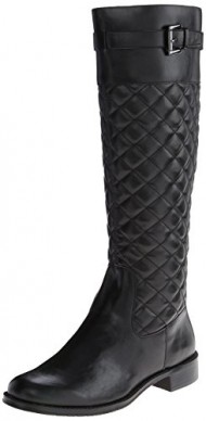 A2 by Aerosoles Women’s High Riding Boot,Black Quilted,9.5 M US