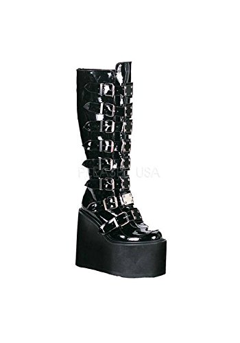 Pleaser Women’s Swing-815 Knee-High Boot,Black Patent,8 M US