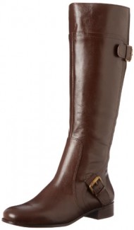 Nine West Women’s Sookie Boot,Dark Brown Leather,5.5 M US