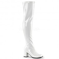 Funtasma Women’s Gogo 3000 Block Heel White Boot 10 M