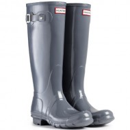 Women’s Hunter Boots Original Tall Gloss Snow Rain Boots Water Boots Unisex – Graphite – 9