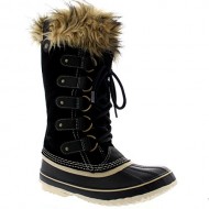 Womens Sorel Joan Of Arctic Snow Waterproof Winter Boots Mid Calf Rain – Black – 9