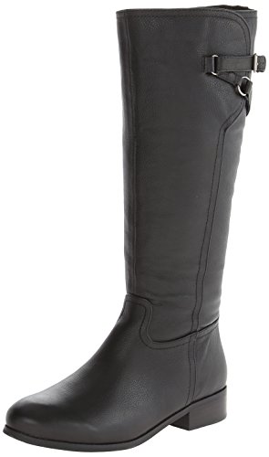 Trotters Women’s Lucky Riding Boot,Black,9 W US