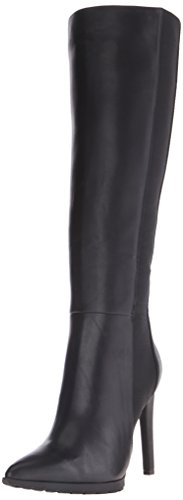 Calvin Klein Women’s Barley Western Boot, Black, 9.5 M US