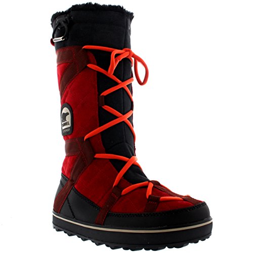 Sorel Women’s Glacy Explorer Cold Weather Boot, Red Dahlia, 9 M US