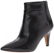 Nine West Women’s Jinxie Leather Boot, Black, 5.5 M US