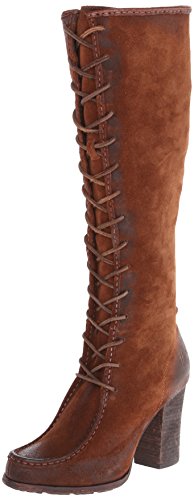 FRYE Women’s Parker Moc Tall Riding Boot, Brown, 7 M US