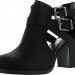 Soda Womens Scribe Ankle Bootie With Low Heel And Cut-Out Side Design