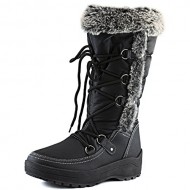 Women’s DailyShoes Woman’s Knee High Up Warm Fur Water Resistant Eskimo Snow Boots